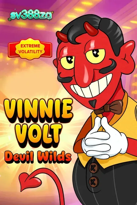 Vinnie Volt: Devil Wilds slot gameplay dengan tema kartun retro